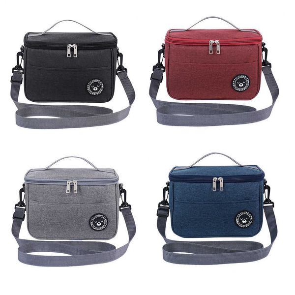 

ice packsisothermic bags size small food thermal lunch box bag durable waterproof office cooler lunchbox organizer school kids insulated cas