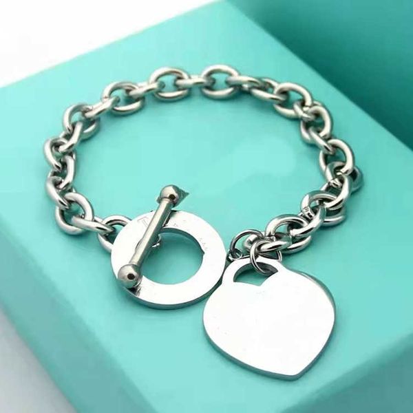

original tiffay love bracelet light luxury versatile titanium steel couple fashion, Black