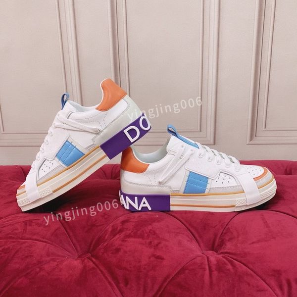 

2023new fashion brand quality casual shoes leather lace-up sneaker fashion lady flat running trainers letters mens gym sneakers, Black