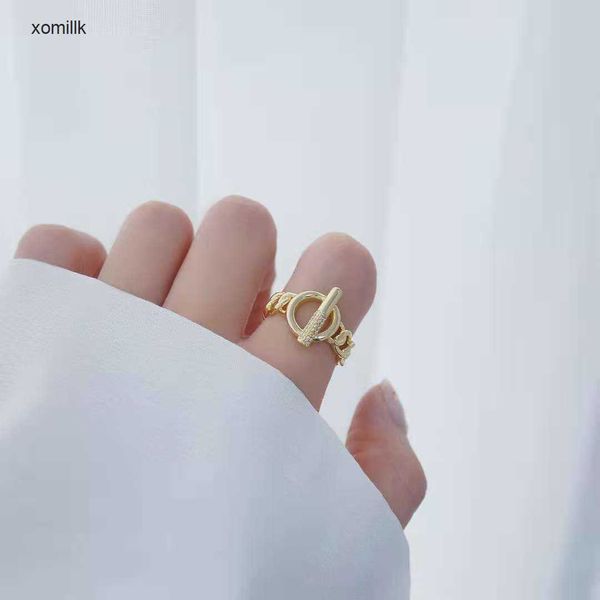 

hermm designer necklace band rings circle japan south korea light luxury fashion female personality ins small crowd design internet red exag, Silver