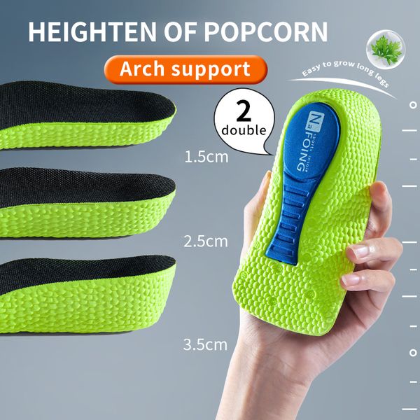 

shoe parts accessories sol peningkat tinggi busa memori untuk sepatu pria wanita ordi penopang lengkung kaki datar sneakers bantalan pengang, White;pink