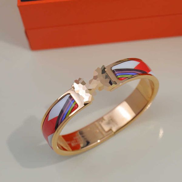 

12mm enamel clic bangle for women charm bracelets new version red enamel, Golden;silver
