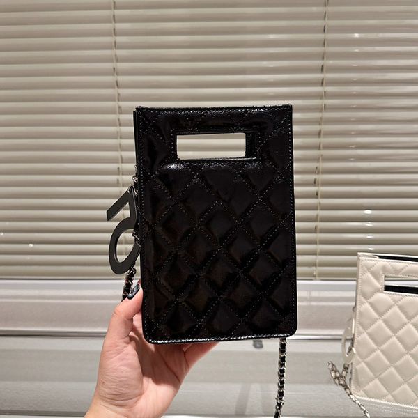 

23p womens vintage mini party vanity bags calfskin genuine leather purse silver metal hardware matelasse chain crossbody shoulder handbags 1