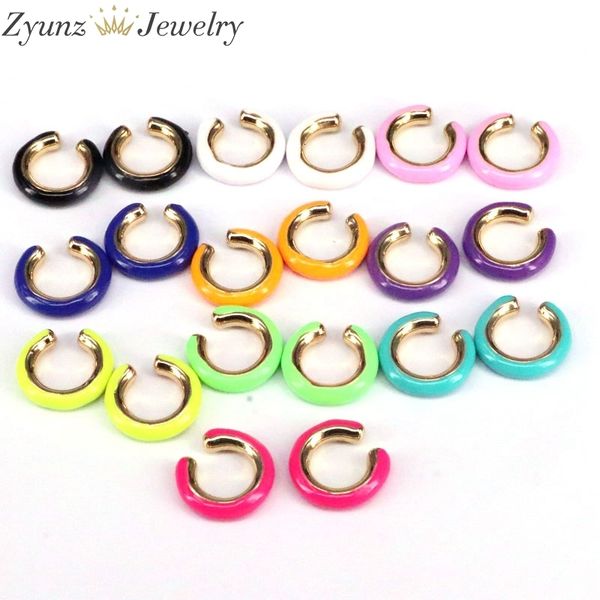 

ear cuff 10 pairs geometric no pierced neon enamel cartilage earring c shaped for women ear clips brincos ear cuff simple earcuffs 230425, Silver