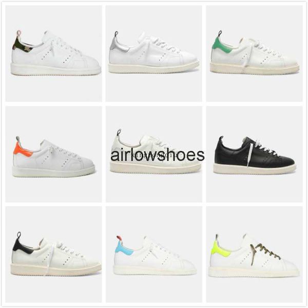 

golden starter shoe italy brand sneakers classic white sequin dirty shoes designer superstar man women casual shoe, Black