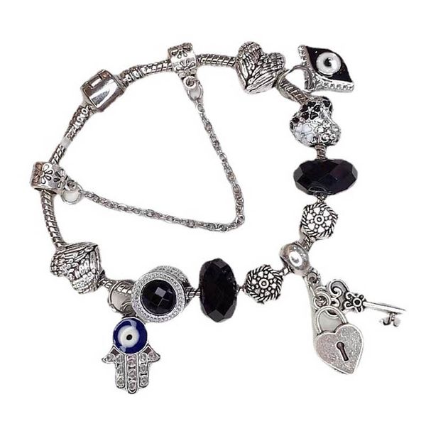 

fashion heart love charms silver bracelet for girls date bracelets, Golden;silver