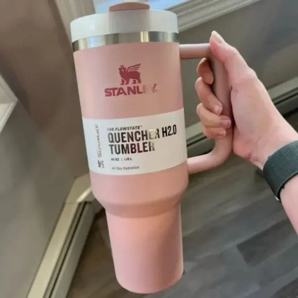 

ready to ship trends water bottles stanly 40oz mugs with handle insulated tumblers lids straw stainless steel coffee termos cup with logo