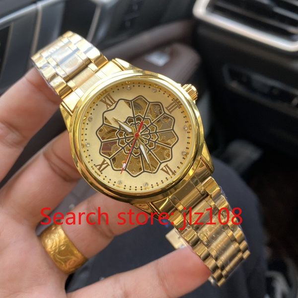 

lls men's mechanical wristwatch, with a precision steel case strap, sapphire mirror surface, classic large three pin design, and excell