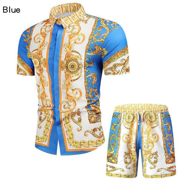 

men's tracksuits summer mens shirt and shorts set jogging t-shirts pants outdoor sportswear suit street hip hop casual wear sports two, Gray