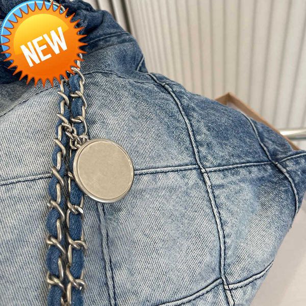 

shoulder bags channel 22 denim grand shopping bag tote travel designer woman sling body most expensive handbag with silver chain gabrielle q