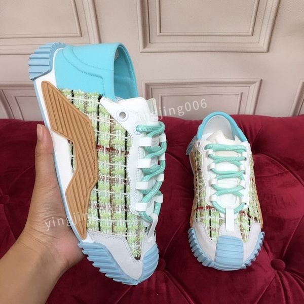 

men fashion casual shoes leather lace-up sneaker fashion lady flat running trainers letters womens gym sneakers, Black