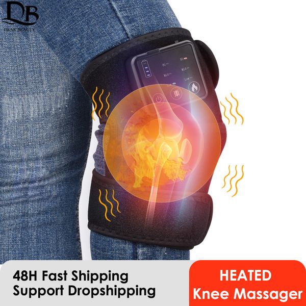 

leg massagers electric heating knee massager far infrared joint physical therapy elbow knee pad vibration massage pain relief health care 23