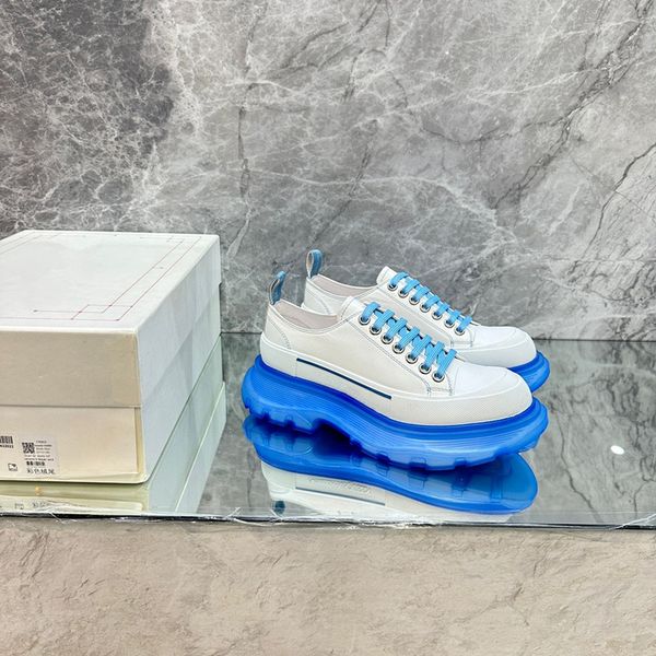 

designer casual shoes men leather calfskin oversized platform shoe luxury lace up mens womens white black 0621