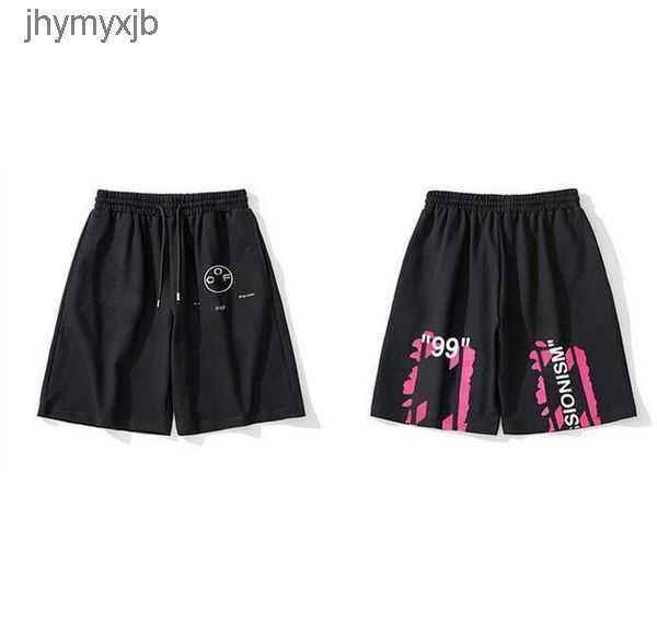 

2023 mens summer designer shorts fashion loose swimming suits womens streetwear clothing white quick drying swimwear letters offes printed b, White;black