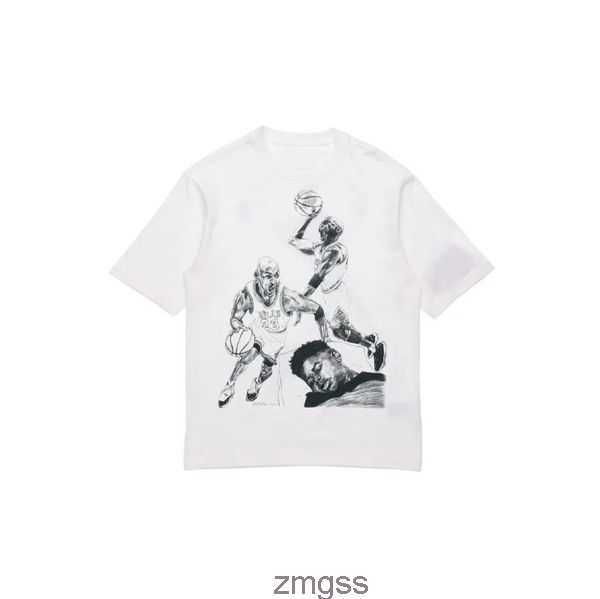 

vintage t shirts cotton poplin fashion print sports crew neck pullover short sleeve men's white 43te, White;black