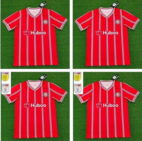 

23 24 bristol weimann city soccer jerseys home 2023 2024 mawson martin diedhiou paterson wells massengo kalas dasilva football shirts men ki, Black;yellow