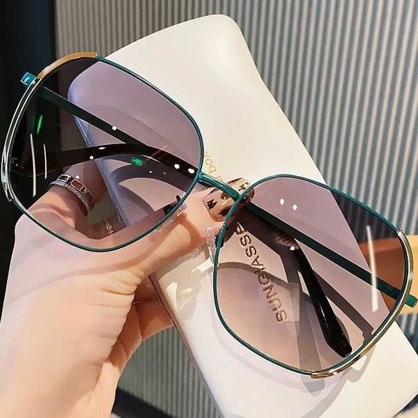 

fashion half-frame sunglasses 2022 new sunglasses women's large face shows thin sunvisors korean version driving anti uv strong light t, White;black