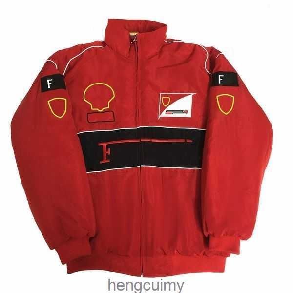 

retro f1 racing suit motorcycle long-sleeved suit jacket motorcycle team service auto repair winter cotton suit embroidered warm jacket v0ap, Black;brown