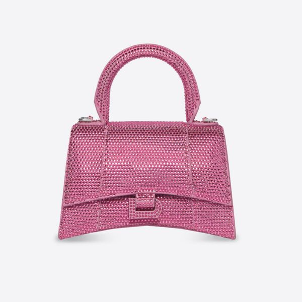 

man hourglass inlaid diamond tote bags womens wallet clutch crossbody shoulder strap luxury genuine leather shopping designer bag handbag bl
