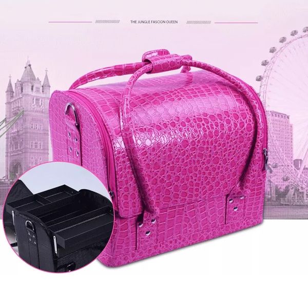 

duffel bags women easy to carry cosmetic bag nails makeup toolbox multifunction beauty box luggage suitcase girl patte handbag 230424