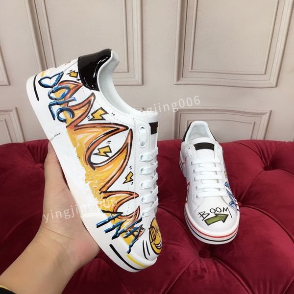 

mens designer quality casual shoes travel leather lace-up sneaker fashion lady flat running trainers letters men gym sneakers2023, Black