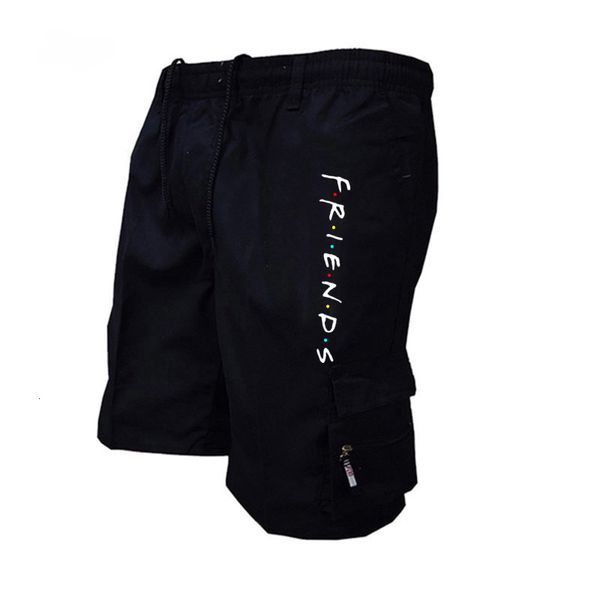 

men's shorts summer camouflage goods shorts men's casual outdoor military pants covered with multiple pockets quick drying friend, White;black
