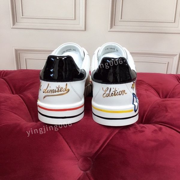 

brand designer quality casual shoes travel leather lace-up sneaker fashion lady flat running trainers letters men gym sneakers, Black