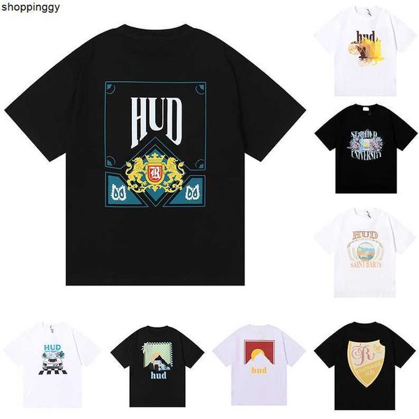 

t-shirts ins ho spring summer shir luxury rhudes shir skaeboard designer shir casual t-shir tshir size s-xl, White;black