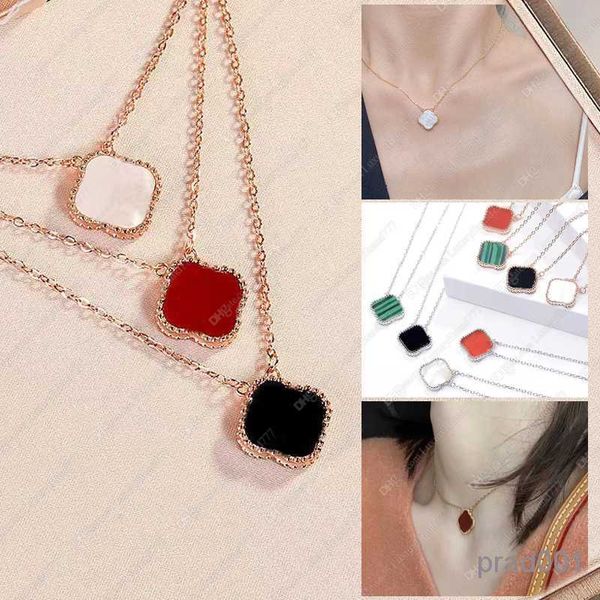 

four leaf clover necklace designer jewelry set pendant necklaces gold silver mother of pearl green flower womens 18k plated gold valentine&#