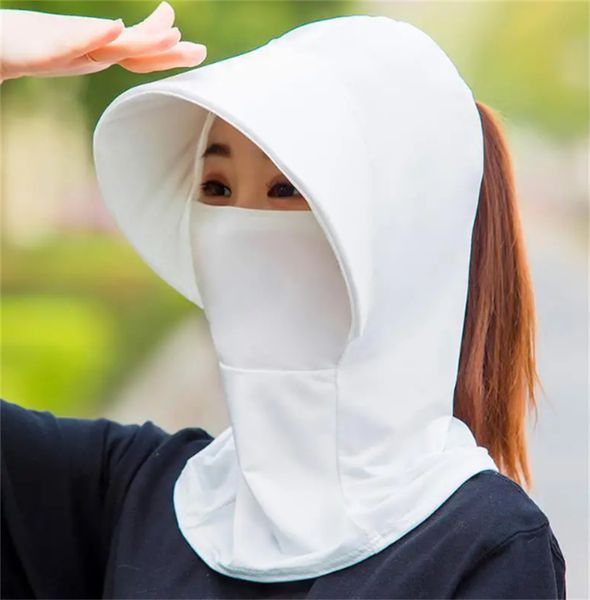 

women's foldable summer anti-uv sun hat with protective neck cover and wide brim - perfect for outdoor activities, Blue;gray