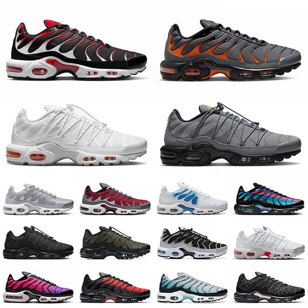 

tn plus toggle utility running shoes for men 3 terrascape triple black reflective white olive grey magma orange fuchsia dream pink spell men