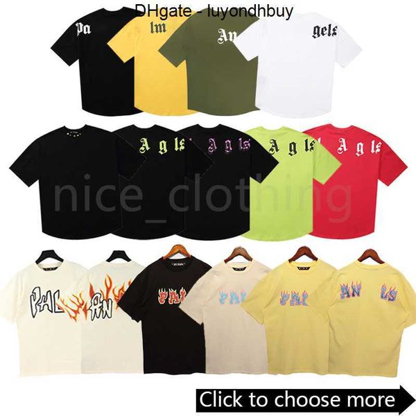 

designer pa shirts luxury t shirt print palms t shirts mens womens angle short sleeve casual streetwear tees summer clothing clothes i5nz, White;black