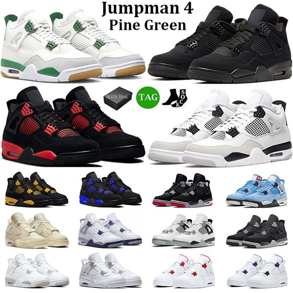 

shoes outdoor shoes&sandals jumpman 4 men women 4s black cat pine green military yellow red thunder midnight navy mens trainers sneakers