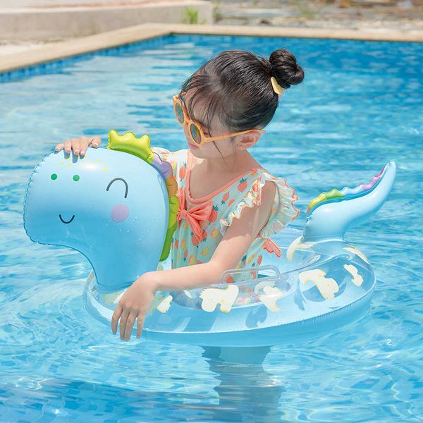 

life vest buoy rooxin dinosaur pool float babi kids tube swimming ring baby inflatable swimming circle pool accessories inflatable toys j230