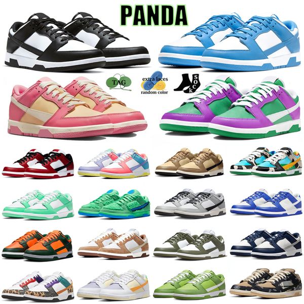 

with box panda pigeon running shoes men women designer sneakers orange lobster team red stadium green fuchsia midnight navy grey fog sundial