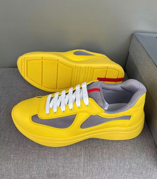 

s-quality men america's cup runner sports shoes soft rubber & bike fabric low sneakers mesh breath skateboard walking wholesale runner, Black