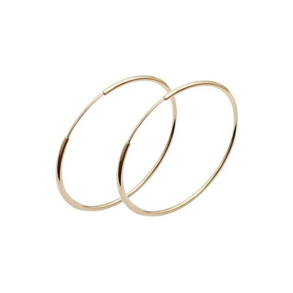 

wedding rings fine jewelry 14k real gold earrings classic fashion design 14k real solid gold hoop round circle earrings women jewelry, Golden