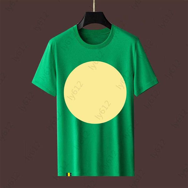 

men green designer summer fashion luxurious trend classic logo brand letter printing design pearl cloth round neck short sleeved t-shirt ma, White;black