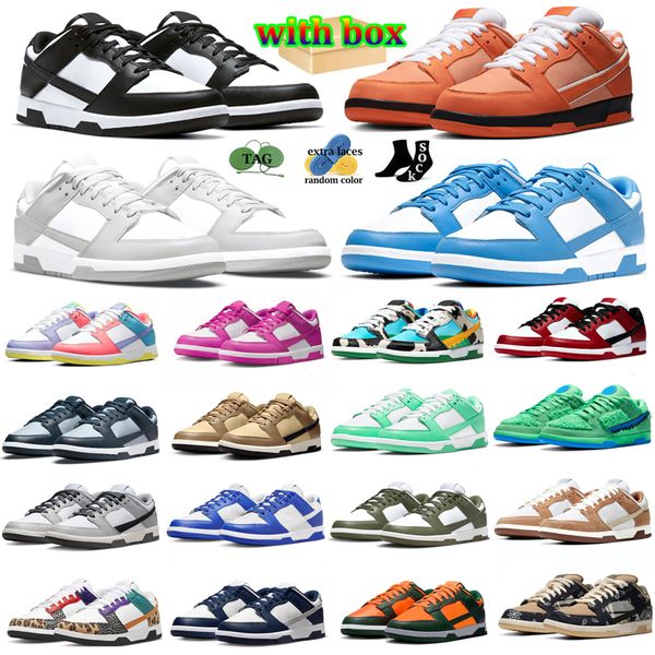 

panda pigeon running shoes men women designer sneakers orange lobster team red stadium green fuchsia midnight navy grey fog low outdoor spor