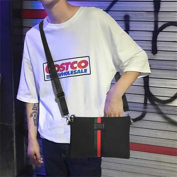 

designer bag single shoulder crossbody bag social spirit boy canvas oxford handbag internet celebrity wallet large capacity soft men's
