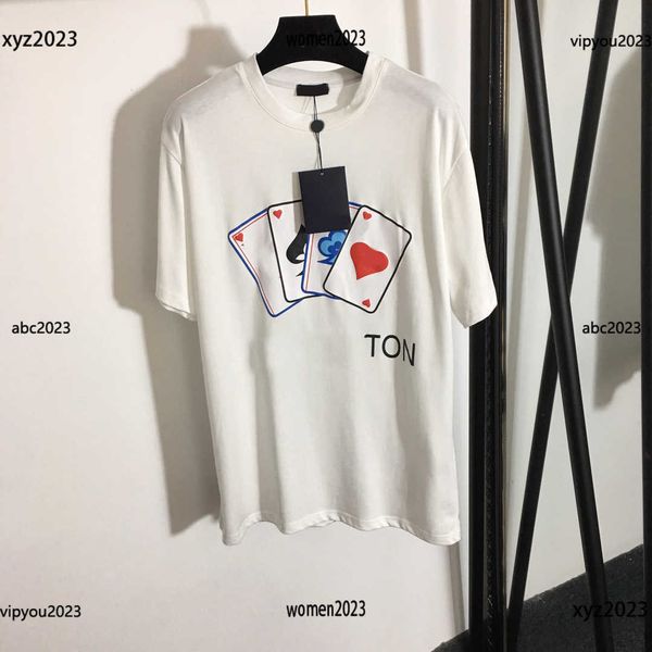 

colorful card printing short sleeved t-shirt for women clothing o-neck t-shirt summer fashion design crop ing, White