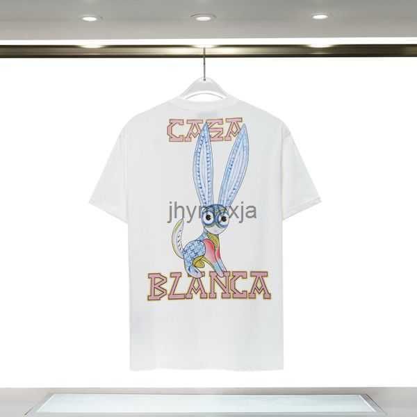 

mens t shirt casablanc shirt fashion summer short sleeves men's tees 100% cotton luxury brand designer casablanc t shirts us size s-xxl, White;black