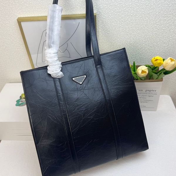 

30/39cm tote bag soft sheepskin women designer handbags summer beach bag hand pleated shop bag shoulder handbag genuine leather enamel metal