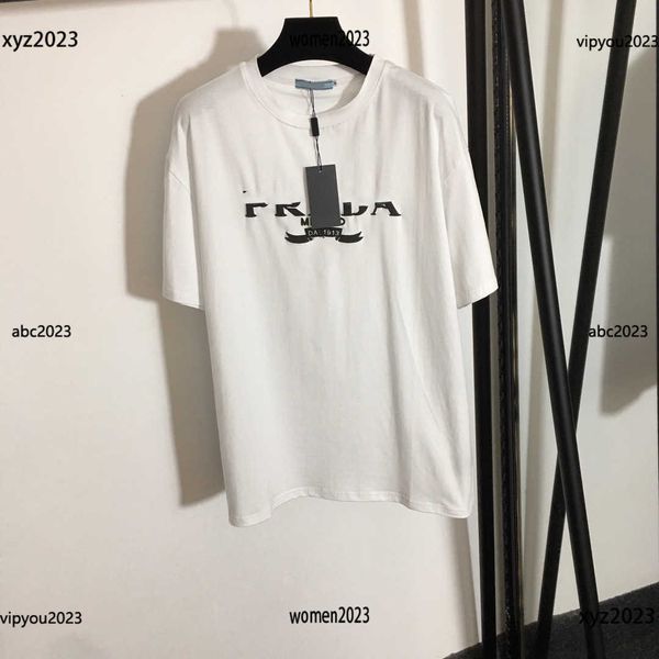 

women tees minimalist logo printing short sleeved fashion designer t shirts summer products high-end t-shirts, White