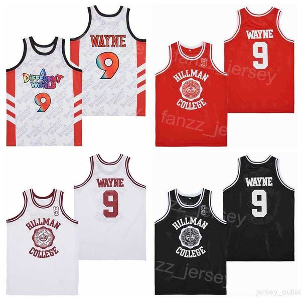 

basketball moive hillman college jerseys 9 dwayne wayne tv series a different world all stitched university pullover retro for sport fans vi, Black