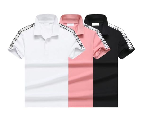 

mens designer polo high-end luxury brand pony crocodile embroidered clothing street popular clothing letter polo t shirt casual sports shirt, White;black