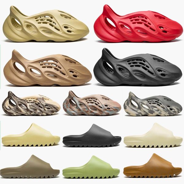 

onyx slippers bone resin pure ochre holes foams runner designer slides sand vermilion moon grey sandals size 36-47 pantoufle fashion mules s, Black