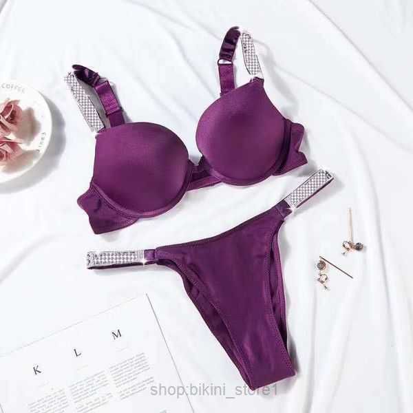 

bras sets siere suit gather bra girl smooth breathable underwear set adjustable female diamond womens vs briefs q0715 2 08ja, Red;black