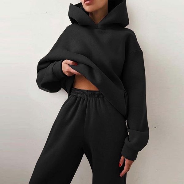 

Tracksuit woman Winter Two Piece Sets Women Tracksuit Oversized Suit Autumn Trouser Suits Female Sweatshirt Solid Sports Hoodie Sportswear, 05