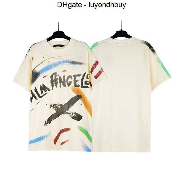 

summer pa men womens palm t shirt mans stylist tee guillotine bear palms printed short sleeve truncated bears angles tees angel t shirt p4vf, White;black